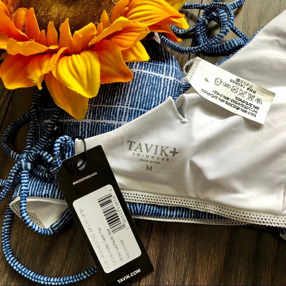 🦋B2G1🦋TAVIK CASSIS Off The Grid Pacific Blue Top NWT - Picture 11 of 12